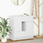 vidaXL Buffet avec tiroirs et portes blanc 70 5x34x74 5 cm