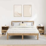 vidaXL Cabinet de chevet 2 Pièces Chêne artisanal 40 x 35 x 47 5 cm