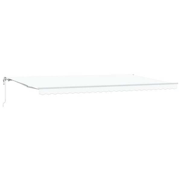 Auvent rétractable automatique vidaXL Blanc 600x350 cm