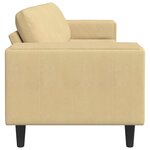 Sofa en tissu avec coussin Vert gris 208 cm Tissu en velours côtelé