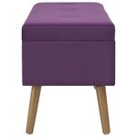 vidaXL Banc avec compartiment de rangement 80 cm Violet Velours