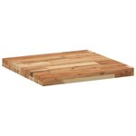 vidaXL Dessus de table carré 50x50x4 cm bois massif d'acacia