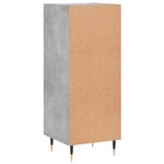 vidaXL Buffet Gris béton 34 5x34x90 cm Bois d'ingénierie