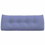 vidaXL Coussin de Dos Bleu denim 120 x 24 x 50 cm tissu