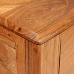 vidaXL Table console Marron 110 x 30 x 80 cm Bois d'Acacia Massif