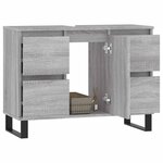 vidaXL Armoire salle de bain sonoma gris 80x33x60 cm bois d'ingénierie