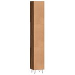 vidaXL Armoire de bain chêne marron 30x30x190 cm bois d'ingénierie