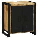 vidaXL Meuble sous évier Marron 55 x 35 x 60 cm Bois de mangue massif