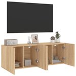 vidaXL Meubles TV muraux 2 Pièces chêne sonoma 60x30x41 cm