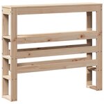 vidaXL Tête de lit avec étagères 90 cm bois massif de pin