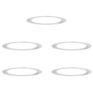 vidaXL adapté pour anneaux d'arbre plats 5 Pièces Argent Ø90 / 120 cm