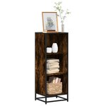 vidaXL Bibliothèque chêne fumé 40x35x107 5 cm bois d'ingénierie