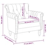 vidaXL Fauteuil Marron Cuir de chèvre véritable