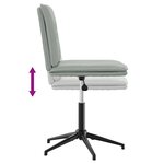 vidaXL Chaises à manger lot de 6 gris clair velours