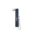 Rousseau colonne de douche hydromassante eris gris anthracite