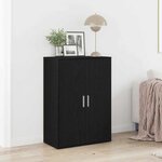 vidaXL Buffet Chêne Noir 60x31x84 cm Bois de Placage