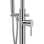 vidaXL Robinet de baignoire sur pied Acier inoxydable 118 5 cm