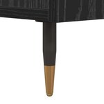 vidaXL Meuble TV Chêne noir 150 x 30 x 50 cm Bois d'ingénierie