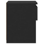 vidaXL Tables de chevet 2 Pièces Noir 40x30x39 cm Aggloméré