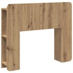 vidaXL Cabinet de Tête de Lit Chêne artisanal 80 cm Bois d'ingénierie