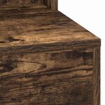vidaXL Coiffeuse Chêne fumé 100 x 41 x 135 cm Bois d'ingénierie