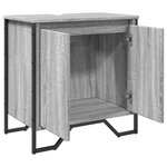 vidaXL Armoire lavabo de salle de bain sonoma gris 60x35x60 cm