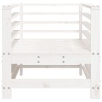 vidaXL Chaises de jardin lot de 2 blanc bois massif de pin