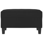 vidaXL Repose-pied Noir 70x55x41 cm Tissu microfibre