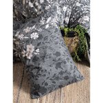 Parure de lit coton renforcé - housse de couette 220 x 240 + 2 taies d'oreiller 60 x 60 - Anthracite