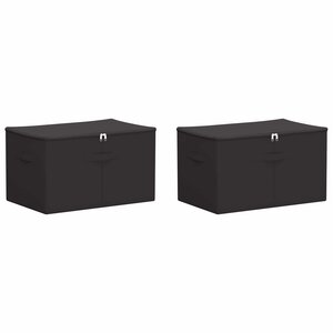 vidaXL Boîte de rangement 2 Pièces Anthracite 55 x 35 x 32 cm