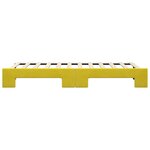 vidaXL Lit de jour avec lit gigogne jaune 80x200 cm velours