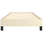vidaXL Cadre de lit Crème 80x200 cm Similicuir