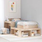 vidaXL Cadre de lit sans matelas 90x200 cm bois de pin massif
