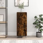 vidaXL Buffet Chêne fumé 34 5x34x90 cm Bois d'ingénierie