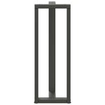 vidaXL Pieds de table de bar en forme de T  2 pièces  anthracite  50 x 35 x (110-111) cm  acier