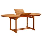 vidaXL Ensemble à manger de jardin 7 Pièces beige rotin et bois massif