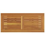 vidaXL Table de jardin avec stockage Naturel et gris 80 x 35 x 75 cm