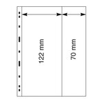 Feuilles Uniplate Lindner noires à 2 bandes pour carnets  blocs de timbres.