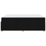 vidaXL Cadre de lit avec matelas avec matelas Noir 140 x 200 cm tissu
