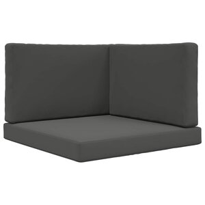 vidaXL Coussin de canapé d'extérieur Polyester Anthracite 80 x 80 cm