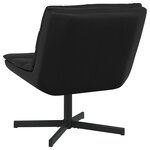 vidaXL Chaise pivotante Noir 63 x 75 x 76 cm PU