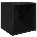 vidaXL Meubles TV - 4 pièces  Chêne noir  37x35x37 cm  Bois aggloméré