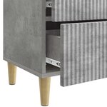 vidaXL Cabinet de chevet Gris béton 43 x 34 5 x 48 cm