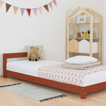Lit enfant DREAMY 90 x 160 rouge brique