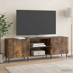 vidaXL Meuble TV 150 x 31 x 50 cm Chêne fumé Bois d'ingénierie