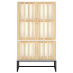 vidaXL Buffet haut blanc 70x35x125 cm bois d'ingénierie
