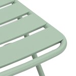vidaXL Chaises de jardin pliantes 2 Pièces Vert menthe 42x52x82 cm Acier revêtue de poudre