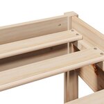 vidaXL Cadre de lit sans matelas 135x190 cm bois de pin massif
