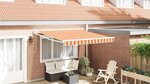 vidaXL Auvent Rétractable Automatique Jaune et Orange 350x250 cm