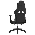 vidaXL Chaise de jeu avec repose-pied Noir et vert clair